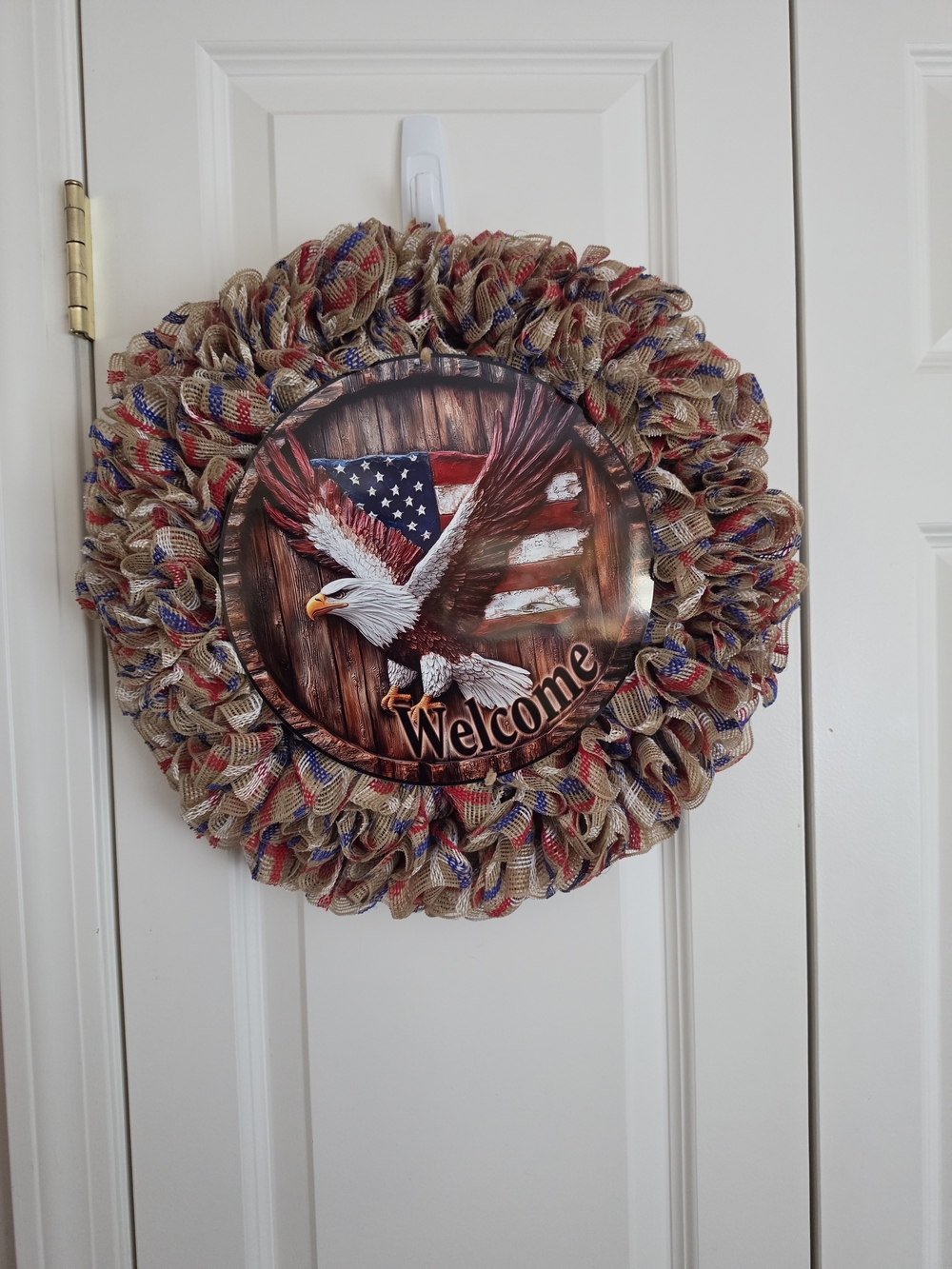Patriotic Eagle Welcome Wreath